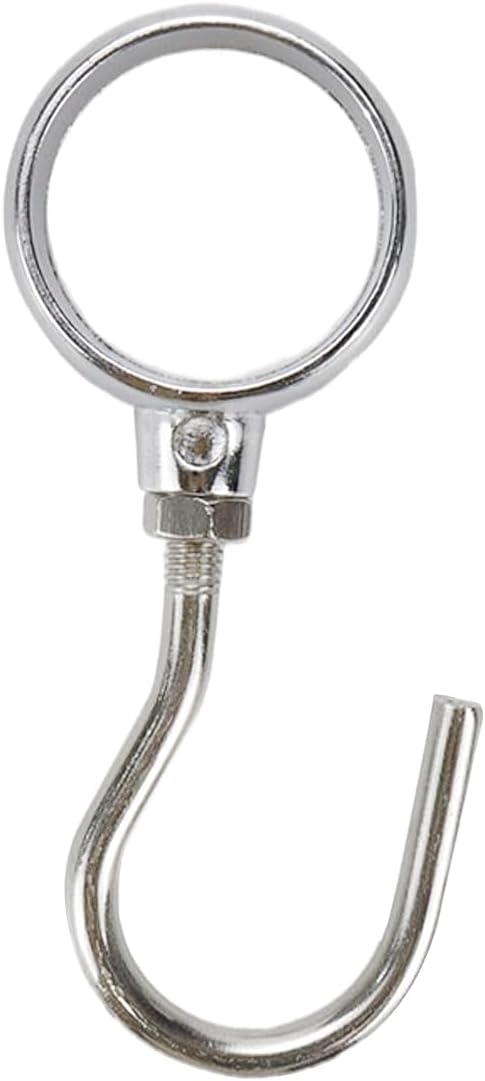 Wardrobe Closet Hook Stainless Steel Hanging Tube Rod Hook Fit for 25mm Rod -Pack of 12