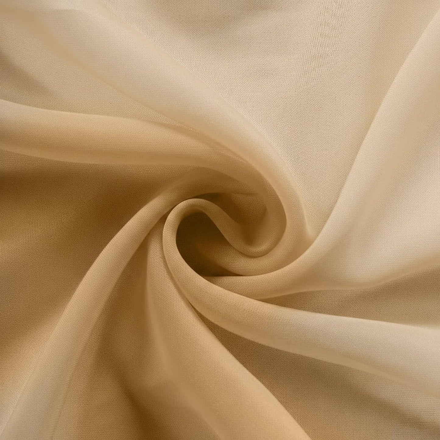 Efavormart 10 Pack Organza Table Overlay 72"x72" Gold - Sheer Table Topper