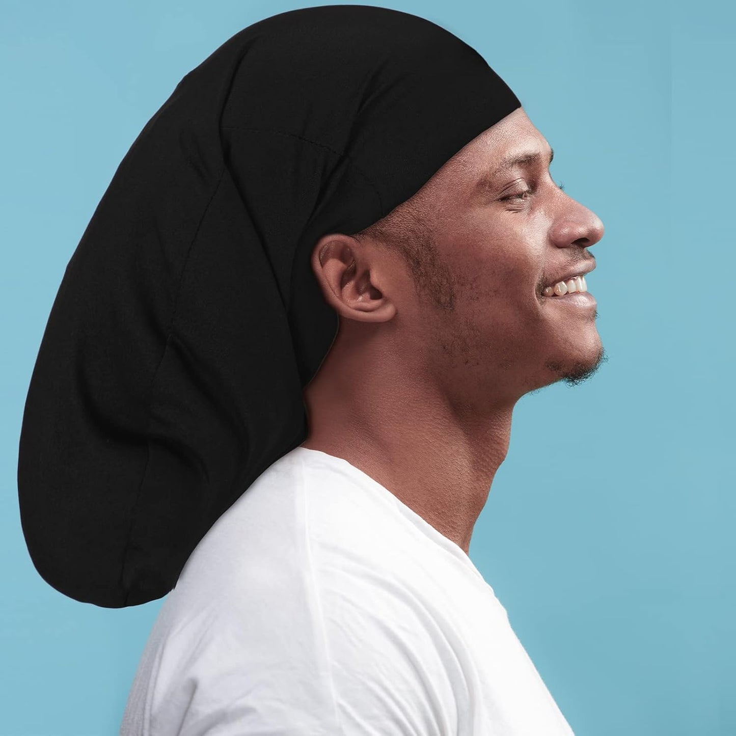 4 Pieces Unisex Jumbo Dreadlock Cap Long Dreads Hair Head Wrap Sleeping Cap Hair Accessories Sleep Bonnet for Men Women