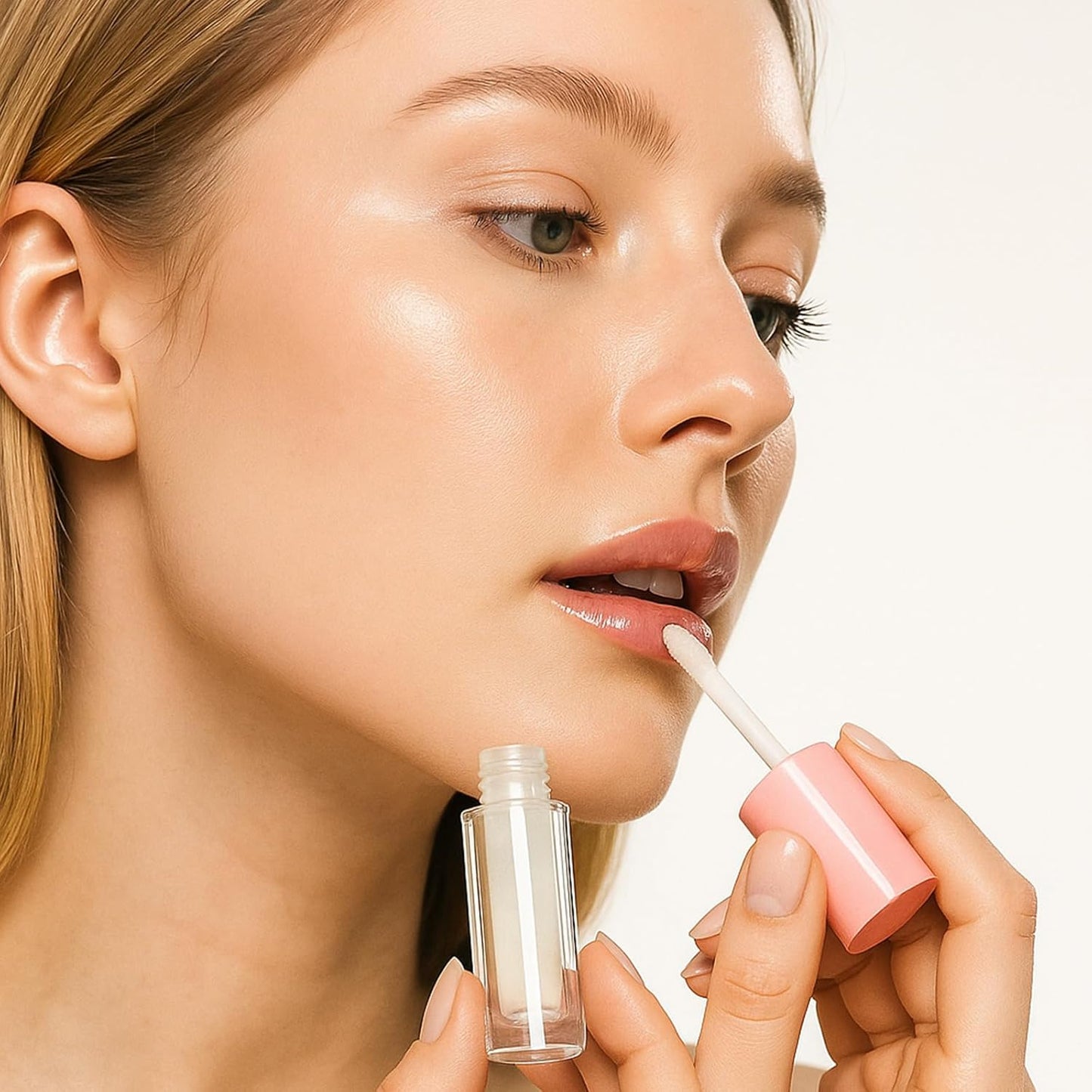 30 Pcs Pink 6ml Empty Lip Gloss Tubes with Wand Bulk Lip Refillable Gloss Containers Cosmetic Bottles with Rubber Stoppers for Lipstick Eyelash Growth Liquid DIY Makeup Kit