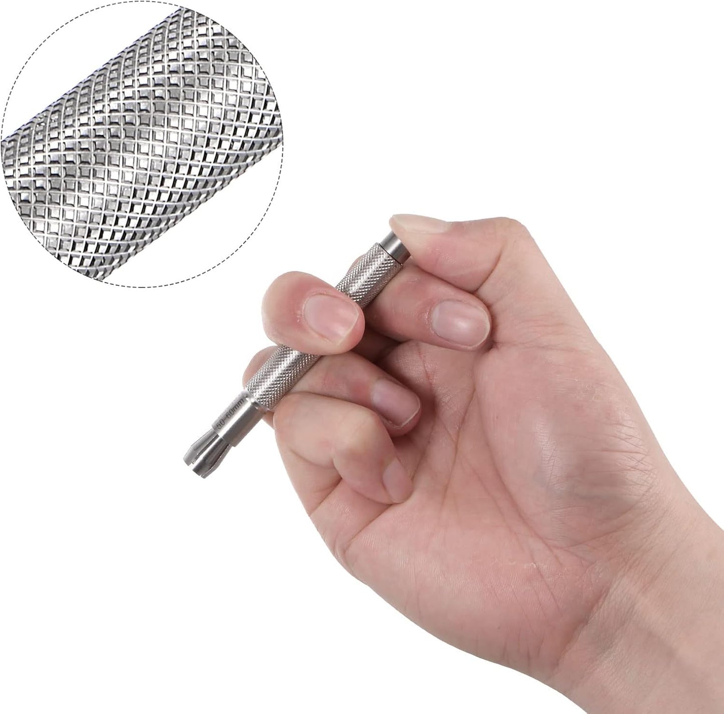 Watch Crown Winder Tool 5-6mm Manual Mechanical Winding Instrument Silver Stainless Steel Watch Repair Helper