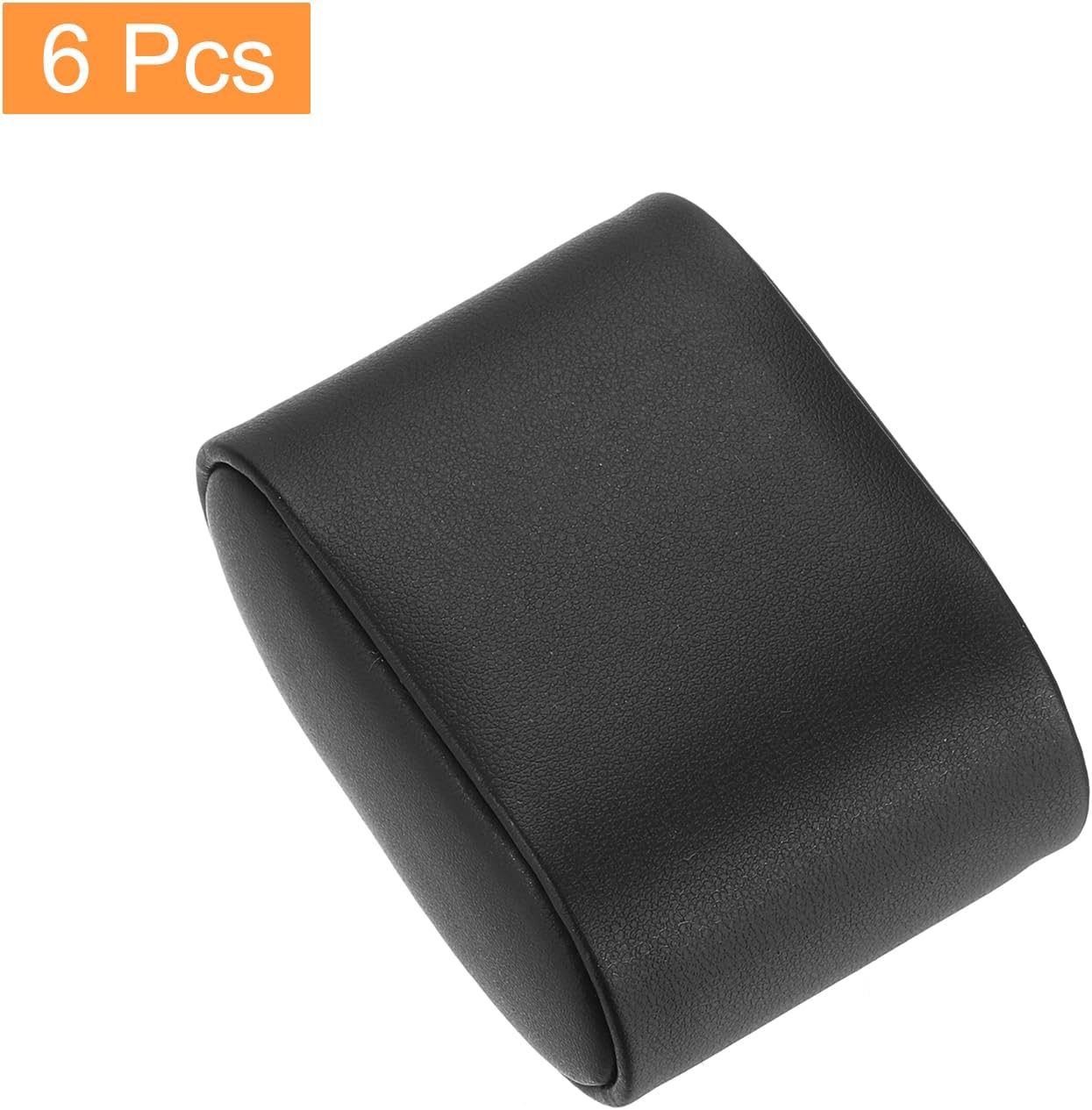 6Pcs Bracelet Watch Pillow PU Leather Jewelry Display Pillows for Watch Box Bangle Cushions Display Storage (2.95" x 2.09" x 1.77", Black)