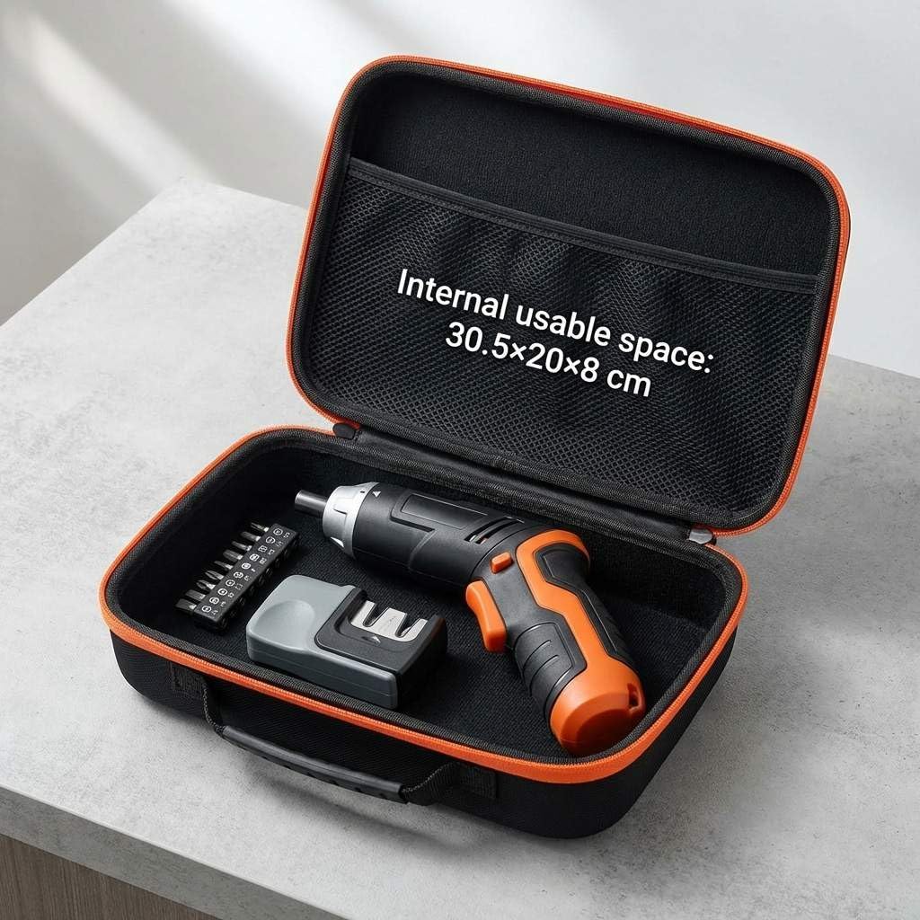 Compact Tool Storage Case 33×22.5×9cm – Shock‑Resistant Portable Organizer for Small Tools, Accessories & Sharpeners