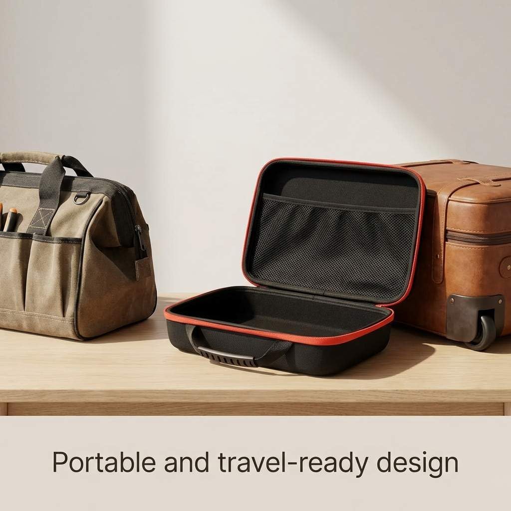 Compact Tool Storage Case 33×22.5×9cm – Shock‑Resistant Portable Organizer for Small Tools, Accessories & Sharpeners