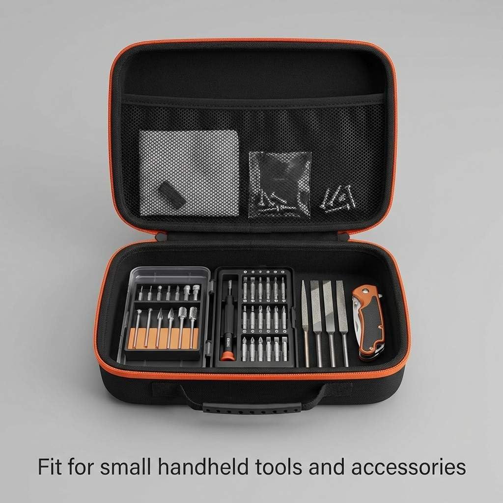 Compact Tool Storage Case 33×22.5×9cm – Shock‑Resistant Portable Organizer for Small Tools, Accessories & Sharpeners
