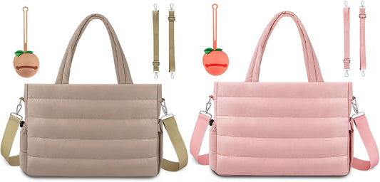 Diaper Bag Tote, Baby Diaper Tote Bags Crossbody Hospital Bag Travel Large Mommy Bag, with Silicone Pacifier Case