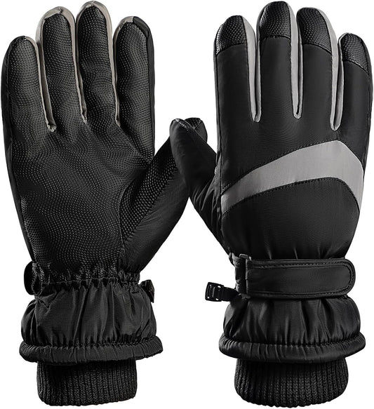 Winter Ski Gloves, Windproof Glove for Men & Women, Touchscreen Snow Gloves for Cold Weather, Thermal Warm Glove