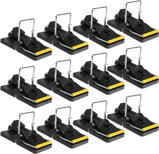Mouse Traps, Mouse Traps Indoor for Home Quick Effectively, Reusable Mice Trap for House Indoor Outdoor Kill Safe for Family and Pet 12 Packs