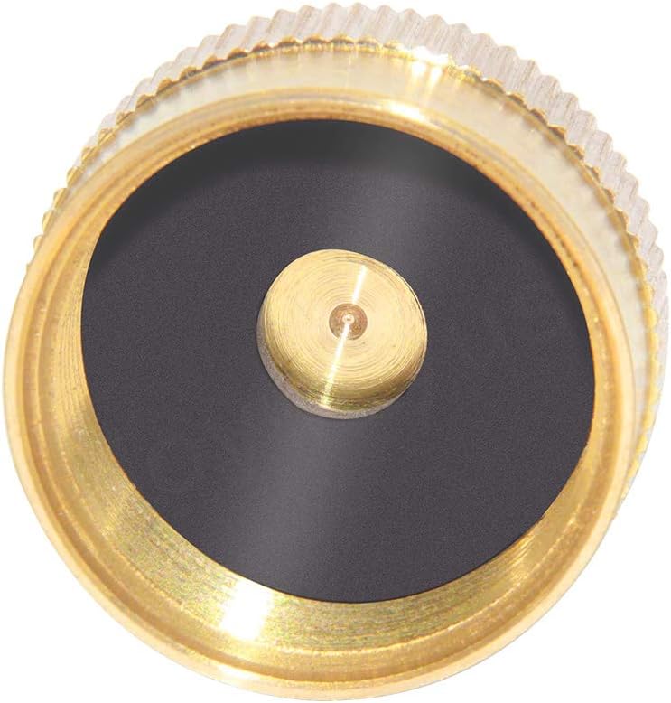 Solid Brass Refill Propane Bottle Cap Universal for All 1 LB Gas Tank Cylinder Sealed Protect Cap(Pack of 12)