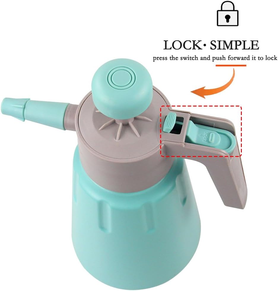 68oz/0.5Gallon Mint Green Garden Pump Sprayer with Safety Valve Portable Yard & Lawn Sprayer for Spraying/Watering/Home Cleaning/Car Washing