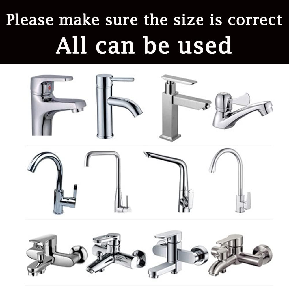 2Set Faucet Quick Connect to Garden Hose 22mm Female x 24mm Male Thread to 3/4" GHT Male Thread Snap Adapter for Bathroom Kitchen Indoor Sink Faucet