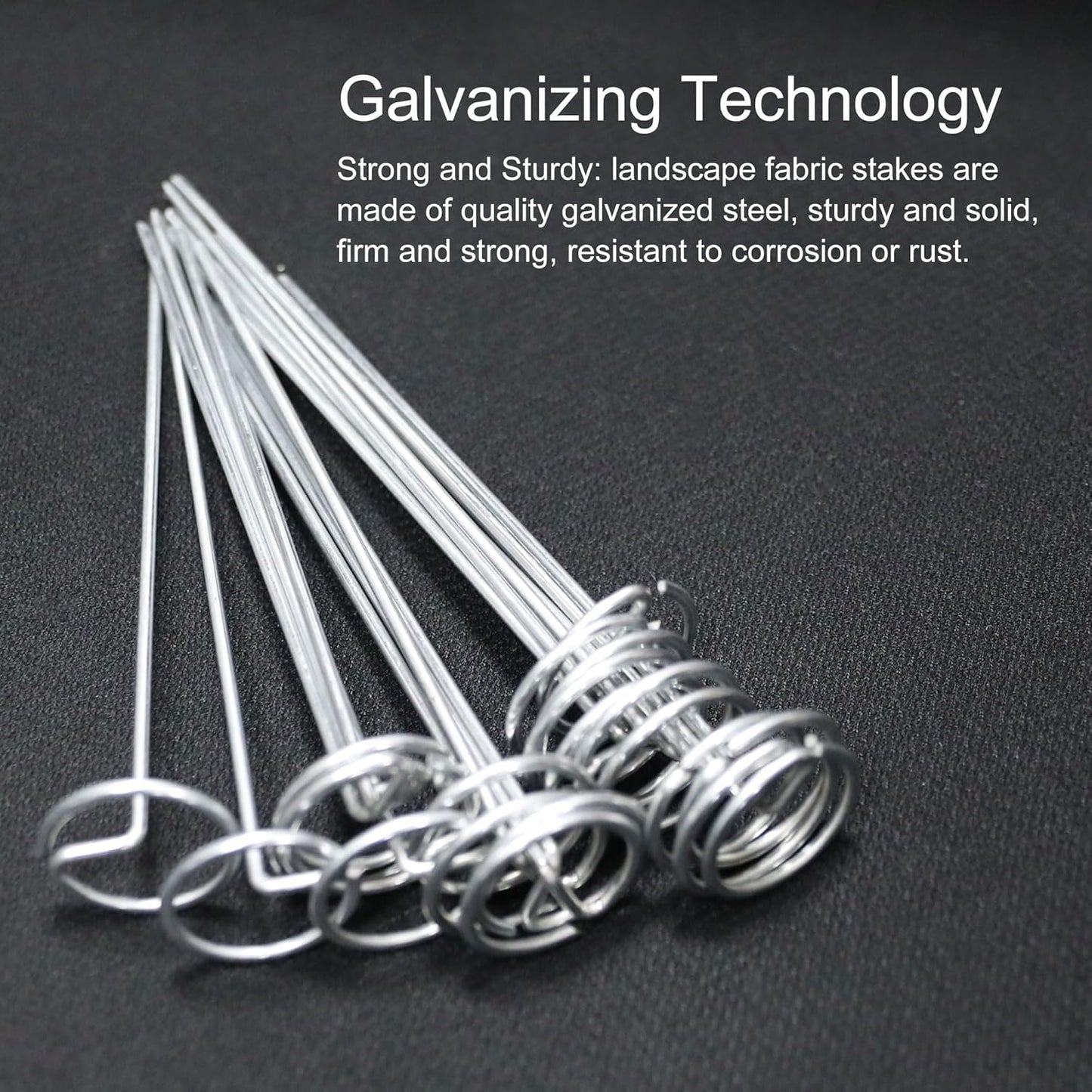 120 Pcs Garden Landscape Staples - 12 Gauge Circle Top Landscape Pins - 6 Inch Galvanized Landscape Pins Garden Stakes with 1Pc Nail Lifter for Securing Yard Garden Lawn Fabric Weed Barrier