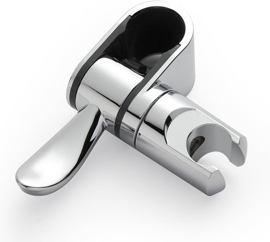 ADA Handshower Shower Grab Bar Head Holder, Universal Fit 1.25''(32mm) Hand Held Shower Bracket for Handicap Grab Bar, Detachable Bathroom Replacement, 360 Degree Rotation Sprayer Holder, Chrome