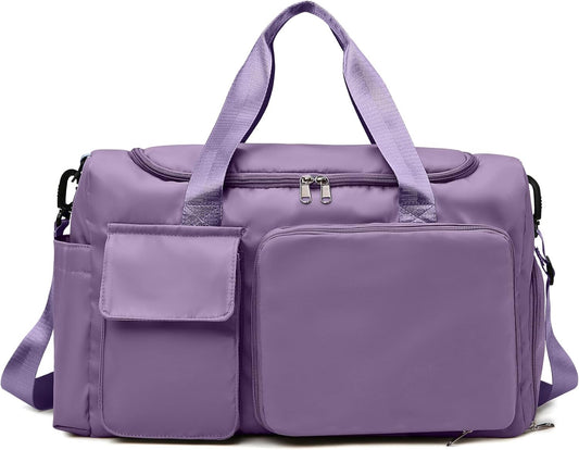 Gym Bag, For Both Men and Women, Foldable, With Shoe Compartment and Wet/Dry Compartment