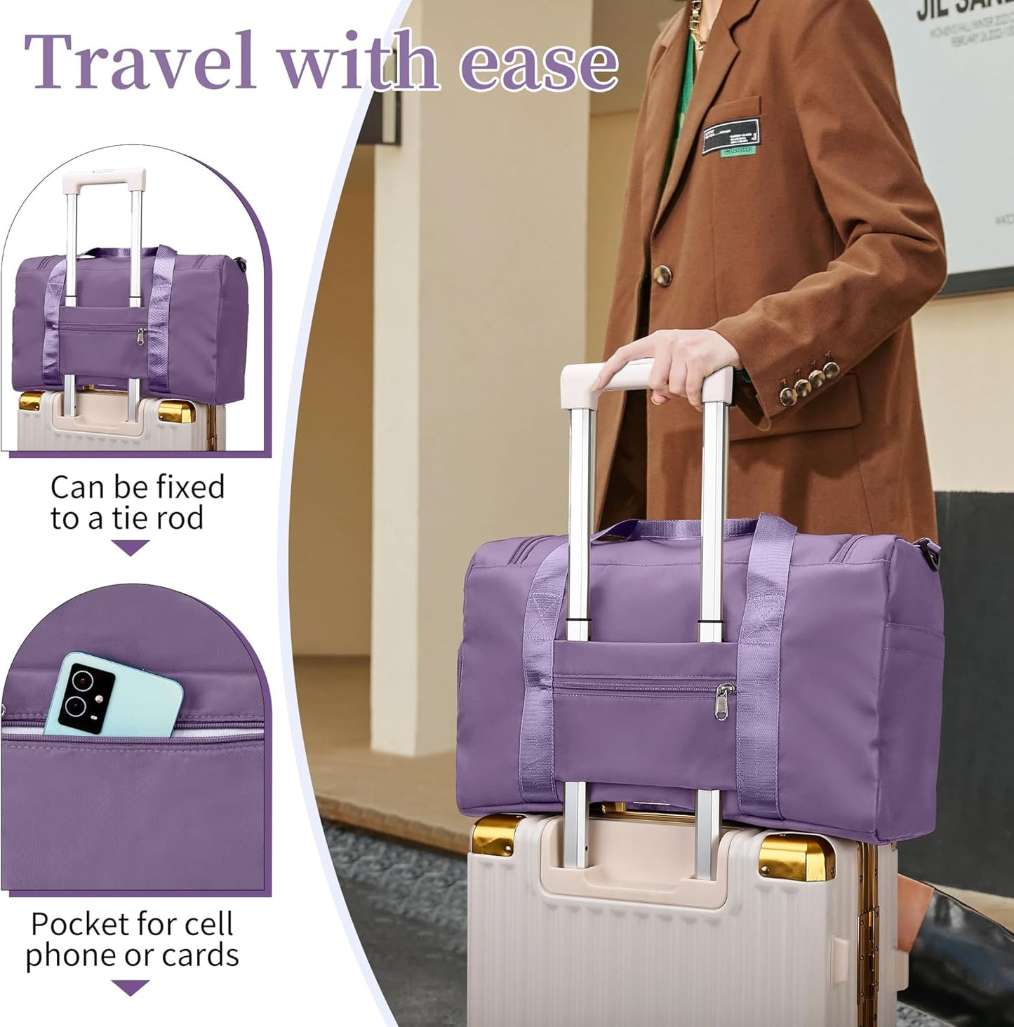 Gym Bag, For Both Men and Women, Foldable, With Shoe Compartment and Wet/Dry Compartment