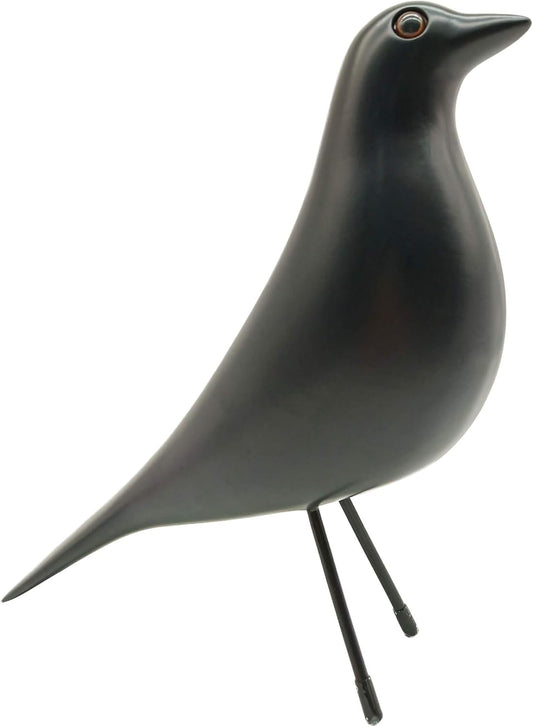 Mid Century Decor House Bird - Mid Century Desk Modern Decor,Sculpture Replica,Pigeon for Desk,Mid Century Sculpture(Black)