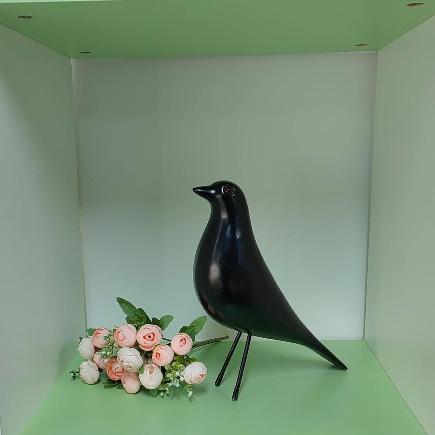 Mid Century Decor House Bird - Mid Century Desk Modern Decor,Sculpture Replica,Pigeon for Desk,Mid Century Sculpture(Black)