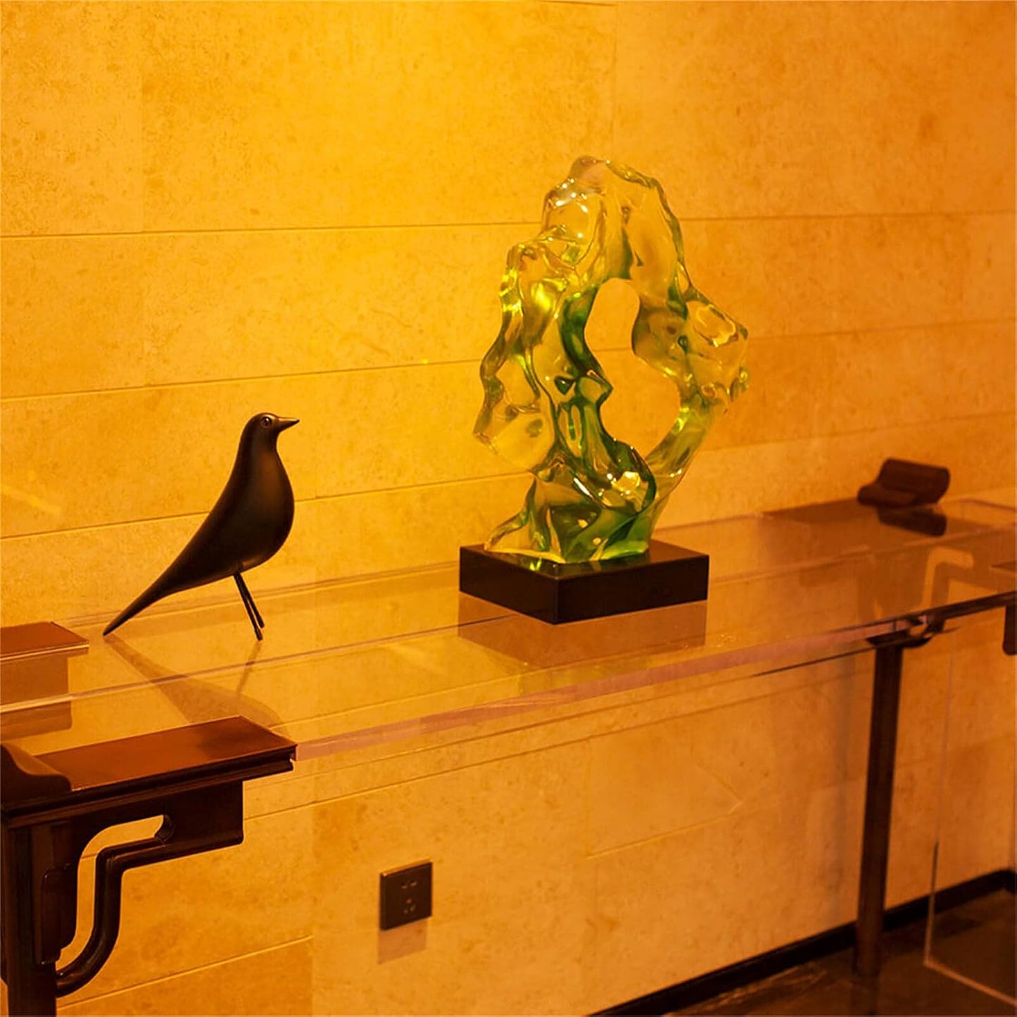 Mid Century Decor House Bird - Mid Century Desk Modern Decor,Sculpture Replica,Pigeon for Desk,Mid Century Sculpture(Black)