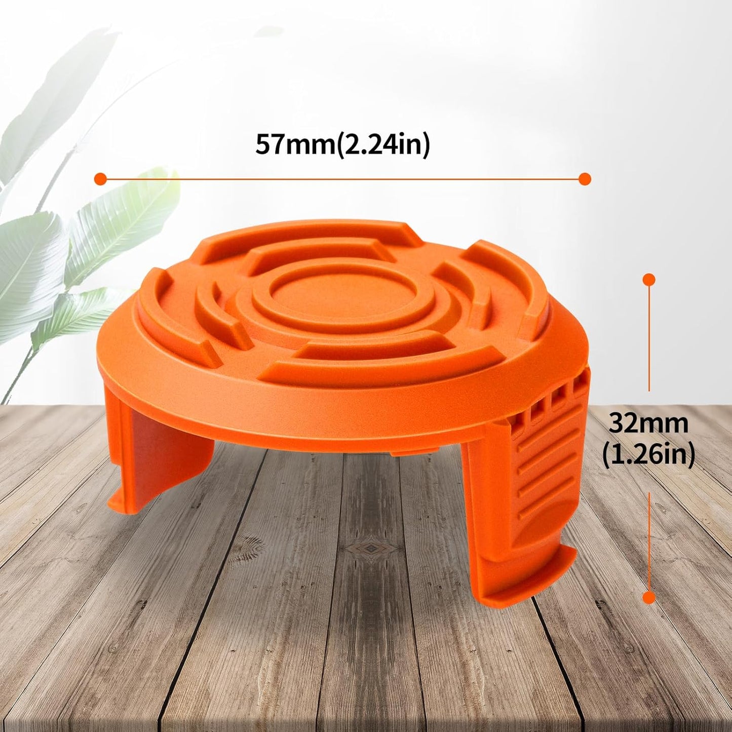 13 Pack WA0010 Trimmer Line Compatible with Worx Weed Eater, 0.065" Autofeed Replacement Trimmer Spool for Worx String Trimmer(8 Line Spools + 5 Caps)