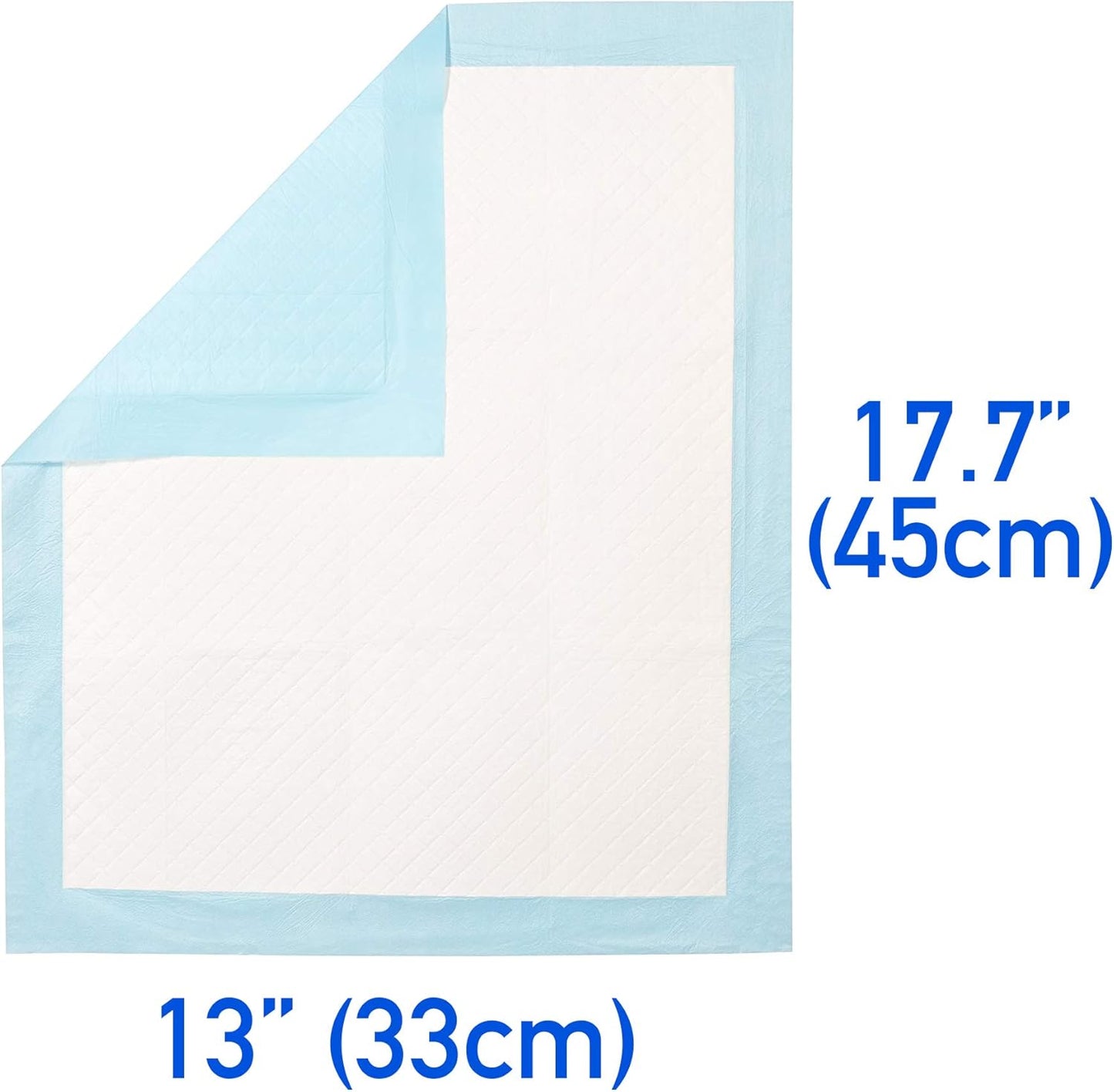 (100 Pads)  Ultra Absorbency Pet Toilet Training Pads 18" x 13" Moisture Locking Technology Turns Liquid into Gel - Perfect for Rabbits and Guinea Pigs
