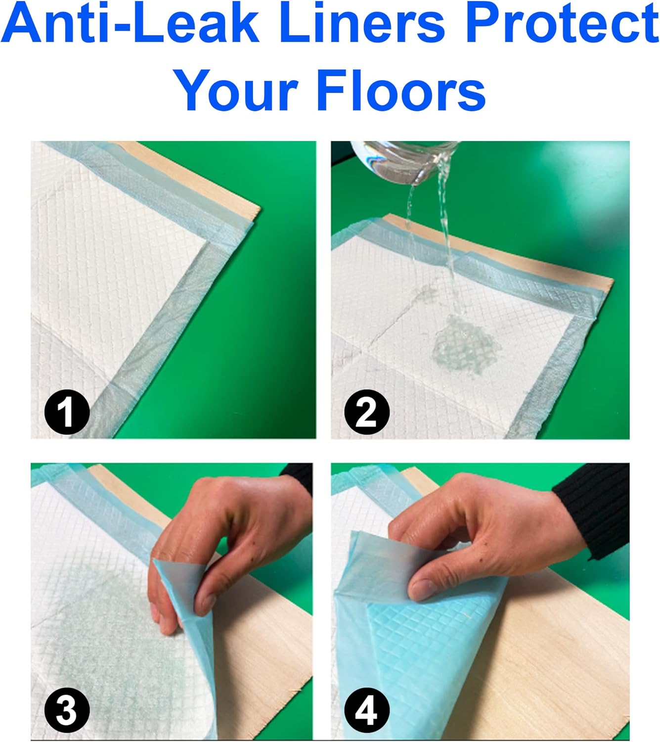 (100 Pads)  Ultra Absorbency Pet Toilet Training Pads 18" x 13" Moisture Locking Technology Turns Liquid into Gel - Perfect for Rabbits and Guinea Pigs