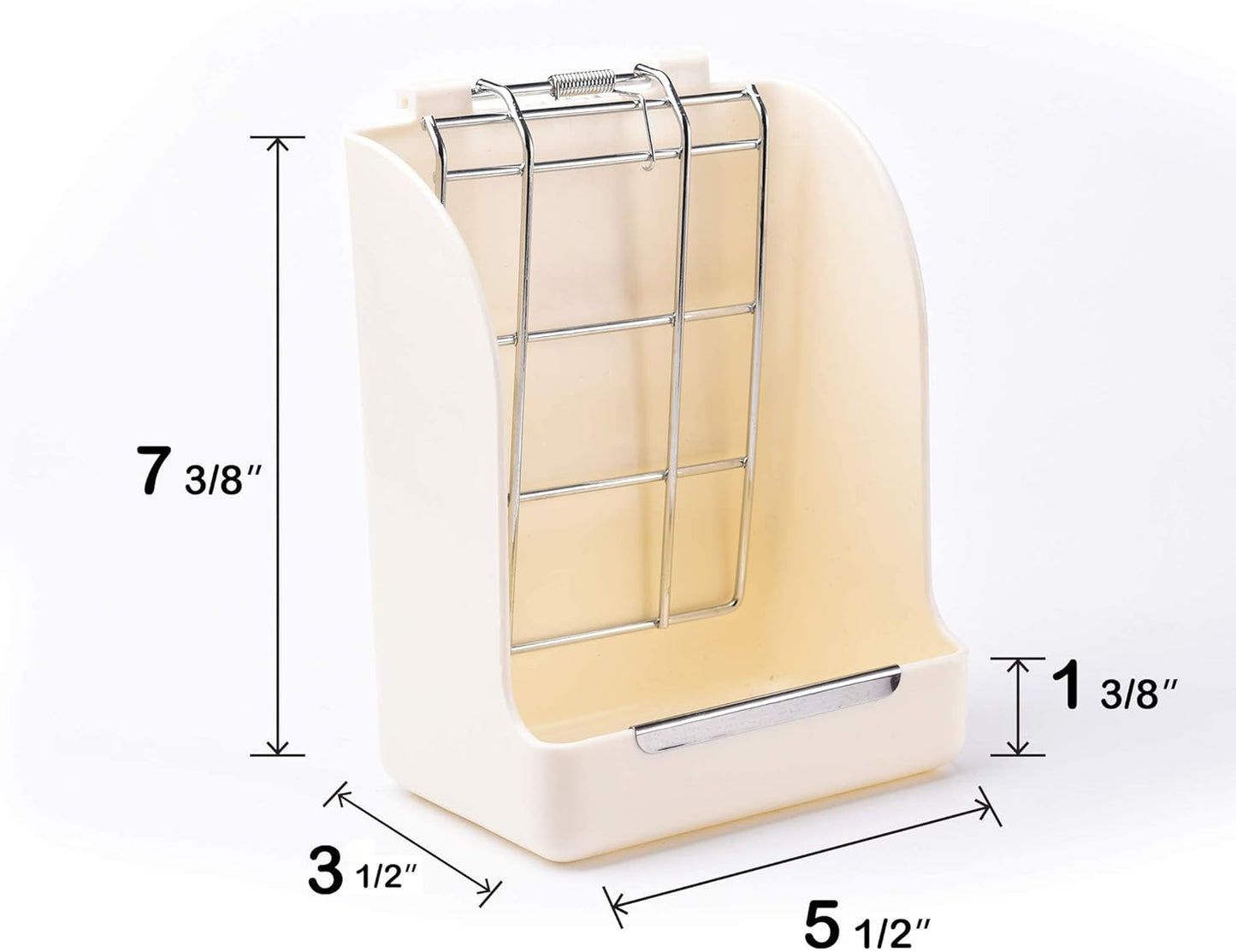Hay Feeder for Rabbits, Guinea Pigs, and Chinchillas - Minimize Waste and Mess with 5.5" x 3.5" x 7.4" Hanging Alfalfa and Timothy Hay Dispenser