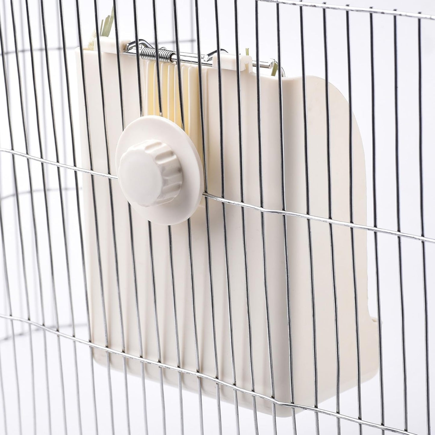 Hay Feeder for Rabbits, Guinea Pigs, and Chinchillas - Minimize Waste and Mess with 5.5" x 3.5" x 7.4" Hanging Alfalfa and Timothy Hay Dispenser