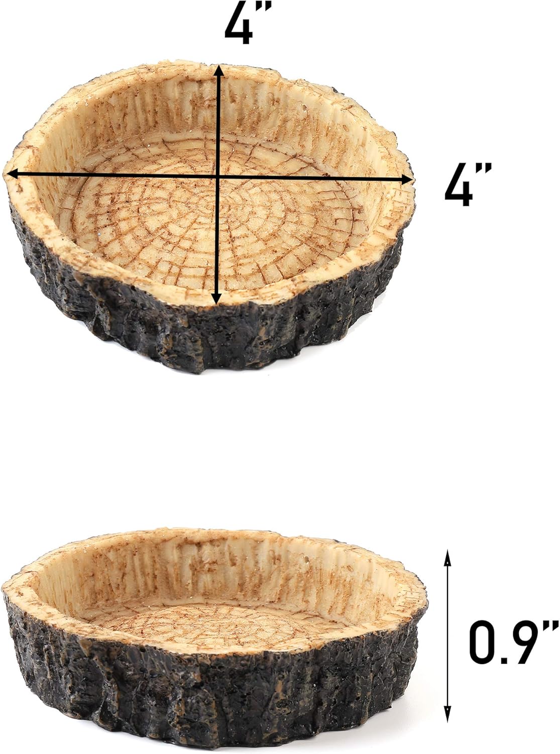 (4-Pack) Reptile Bowls and 100W UVA Heat Lamp Bulbs, (2-Pack) Water and Food Bowls and 4-Pack Reptile Heat Lamp Bulbs