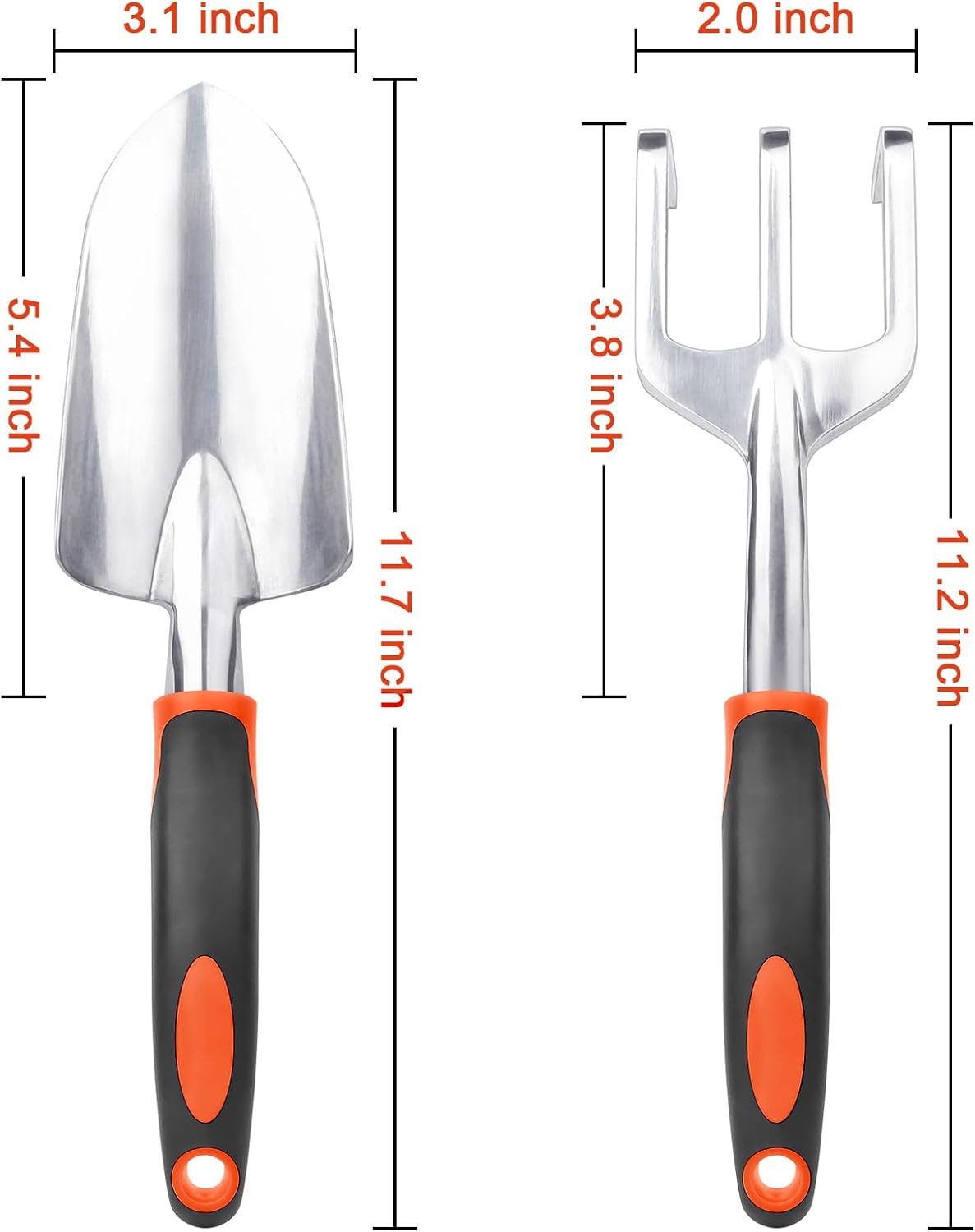 Garden Tools Set, 3 Pack Heavy Duty Gardening Tools Set Include Garden Shovel + Garden Tool Set, 2 Pack Heavy Duty Gardening Tools Set