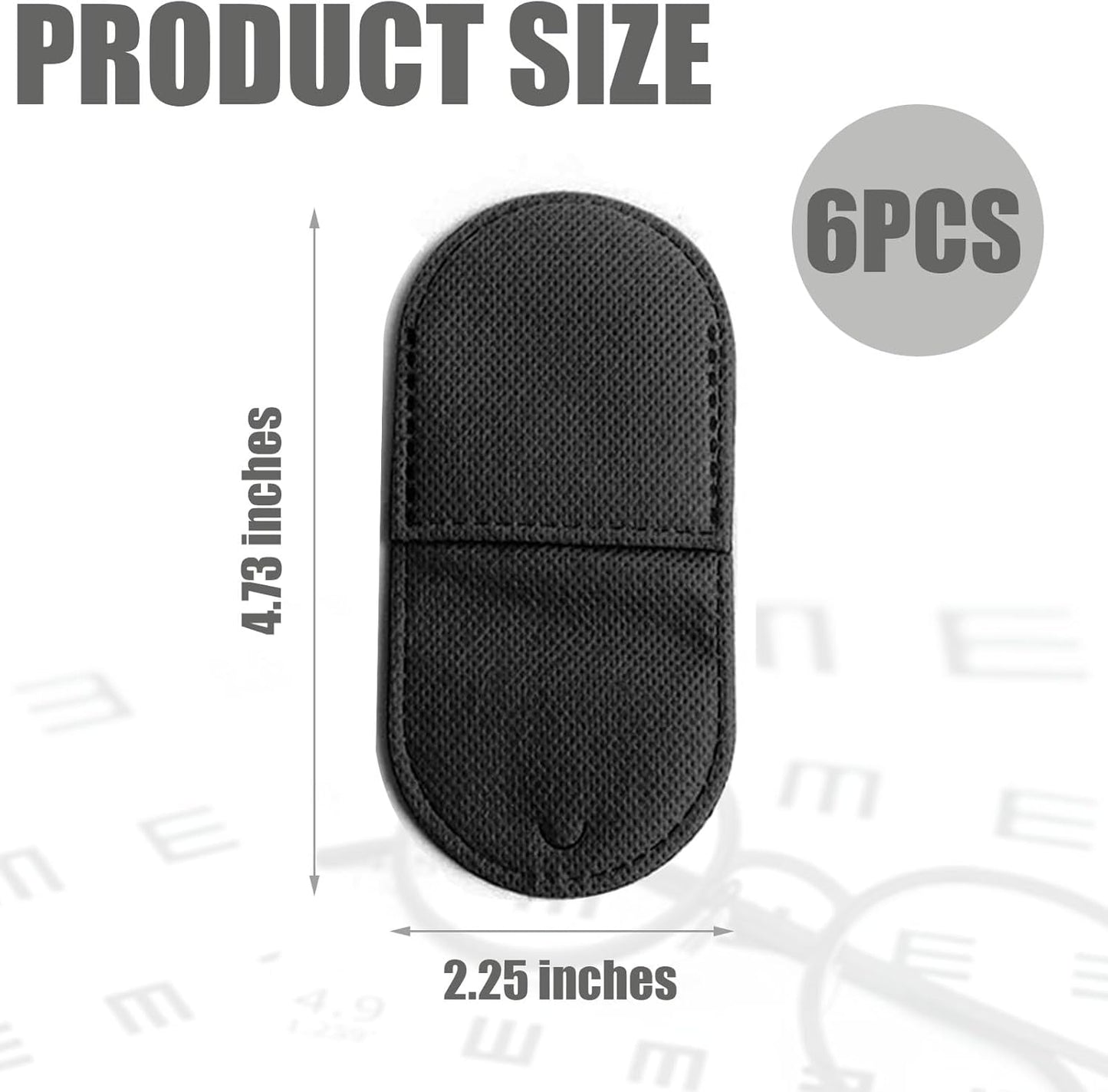 Eye Patches for Glasses,6 Pcs Medical Eye Patch for Adults and Kids Non-Woven Fabric Eye Patches to Cover Left or Right Eye Strengthen Vision and Improve Amblyopia,Lazy Eye(Black,Large Size)