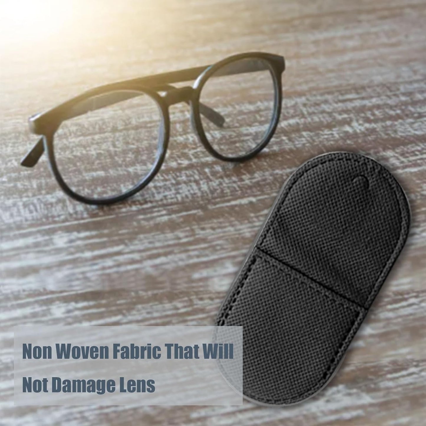 Eye Patches for Glasses,6 Pcs Medical Eye Patch for Adults and Kids Non-Woven Fabric Eye Patches to Cover Left or Right Eye Strengthen Vision and Improve Amblyopia,Lazy Eye(Black,Large Size)