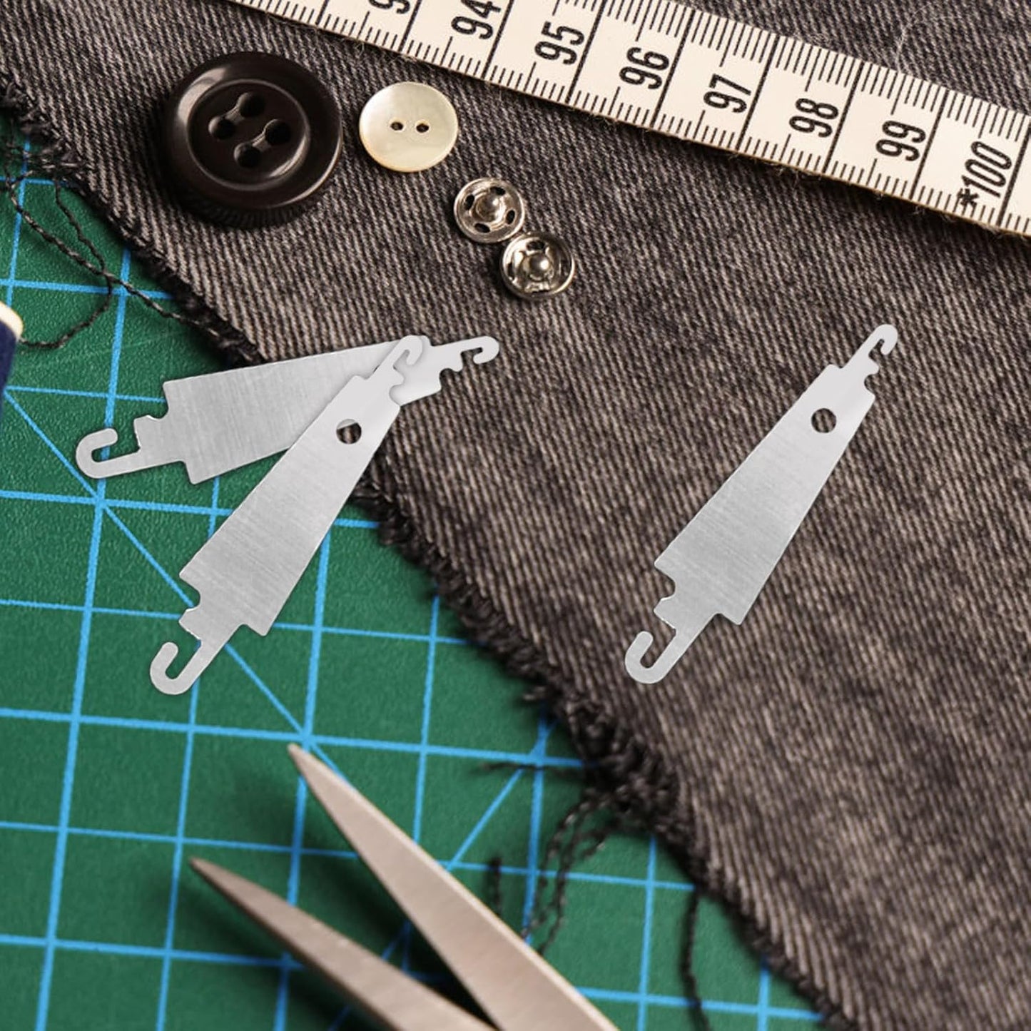 100 Pcs Stainless Steel Needle Threaders,Needle Threader for Hand Sewing Needle Threader Tool for Small and Large Eye Needle Sewing Needle Threader for Cross Stitch Embroidery Craft Knitting