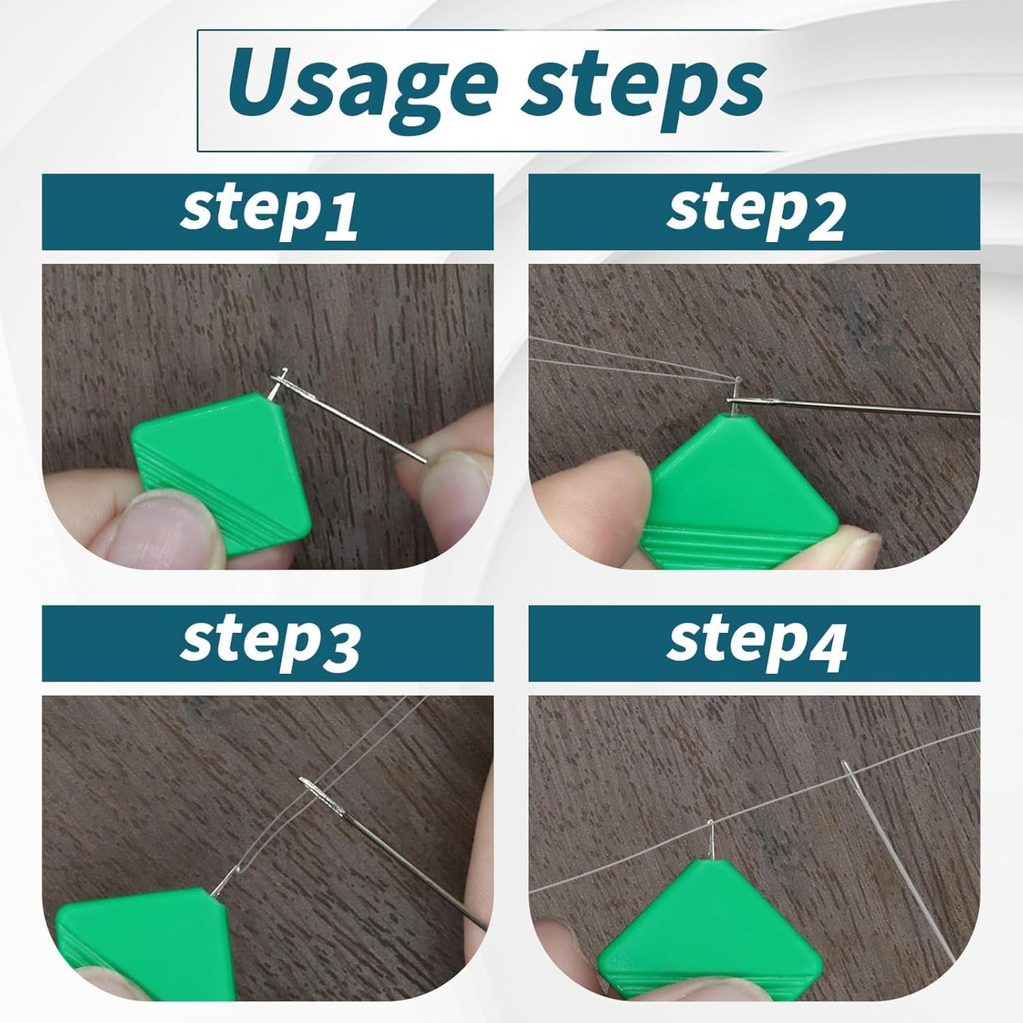5 Pcs Needle Threaders,Cute Design Squre Sewing Needle Threader for Hand Machine Sewing Plastic Simple Needle Threader Tool for Small Eye Needle Easy Threader for Embroidery,Cross-Stitch,Craft