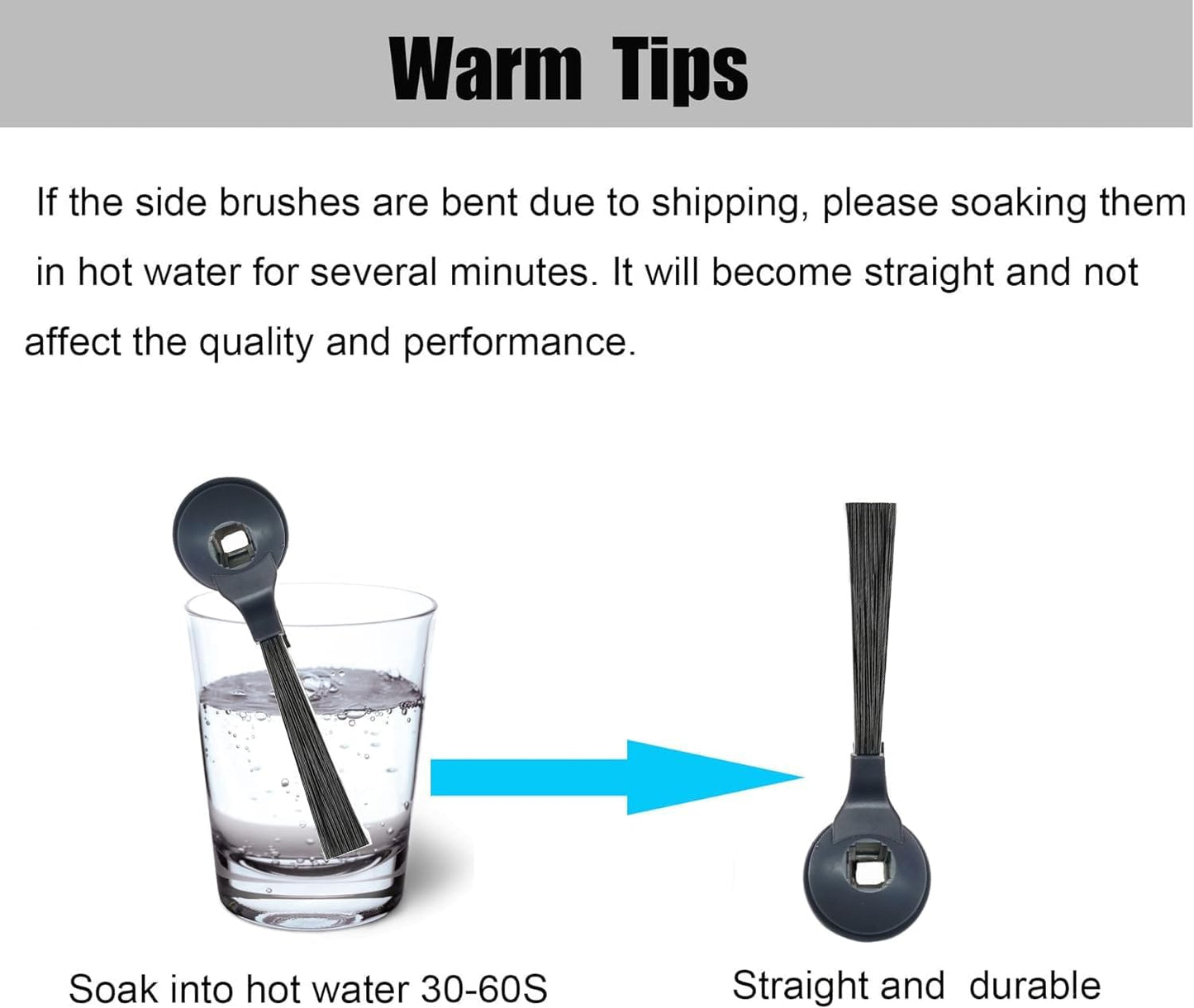 Replacement Side Brushes Compatible with Shark Vacuum Cleaner ION Robot IQ R101AE(RV1001AE), IQ R101(RV1001), RV1000 AV911S AV2501AE RV2502AE AI AV2501S, AV2501AE, RV2502AE, RV2520AOUS, AV2510AOUS