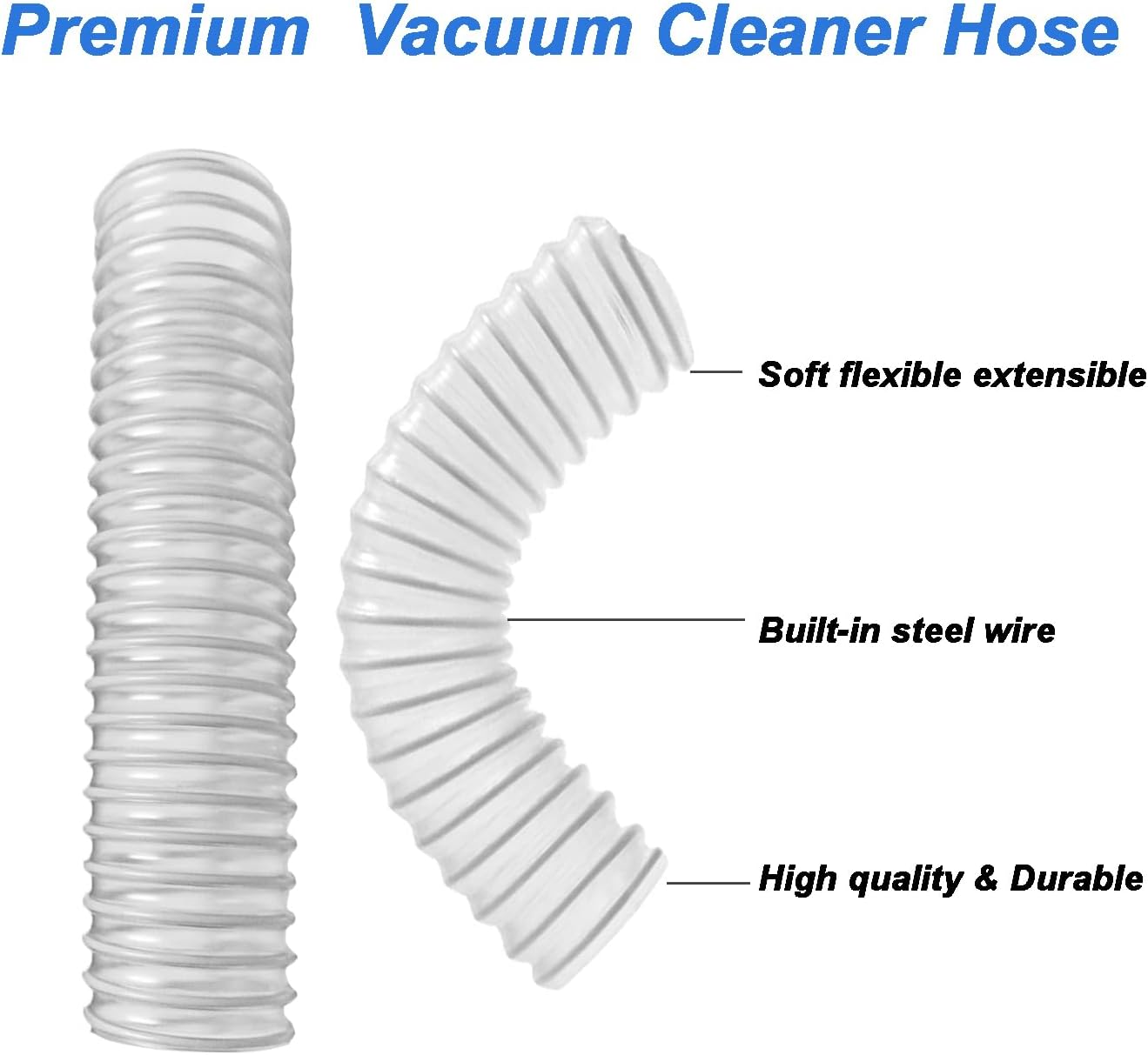 Replacement Lower Nozzle Hose for Shark Rotator NV752 NV751 NV340 NV400 NV501 NV502 NV552 NV650 UV795 Vacuum Cleaner Floor Lower Nozzle Hose Replacements Parts 7" x 1.32" 2PCS