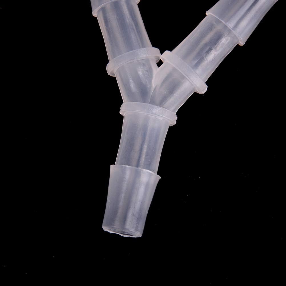 Plastic Barb Equal Y Tee 1/2" hose ID Polypropylene pipe connectors Plastic Joint Splicer Mender Adapter Union Boat Water Air Aquarium O2 Fuel (pack of 5)