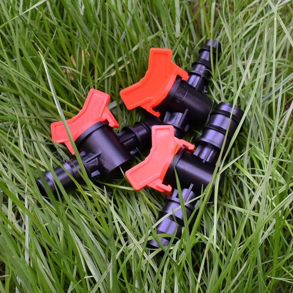 5/8" Drip Irrigation Switch Valve, Barbed Ball Valve for Garden Drip Irrigation Aquarium(3 Pcs)