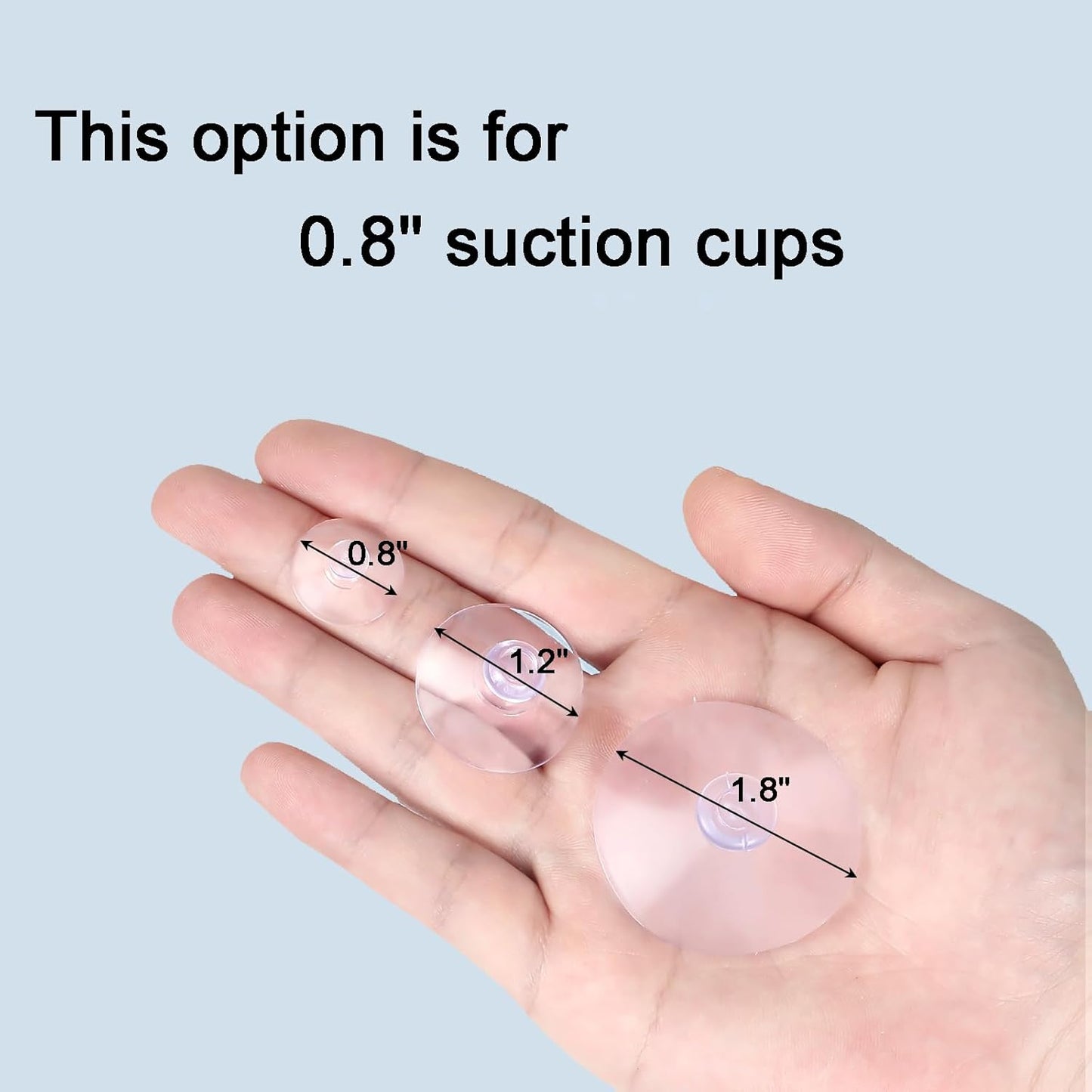 20 Packs Suction Cups 0.8 Inch Clear Sucker Pads Without Hook for Glass Home Organization Decoration