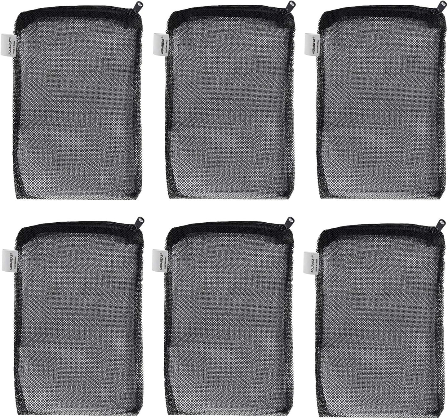 Filter Media Mesh Bags with Plastic Zipper Reable… (6PCS)