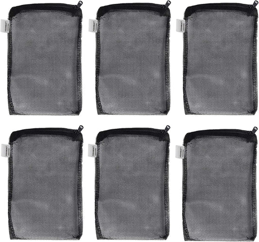 Filter Media Mesh Bags with Plastic Zipper Reable… (6PCS)