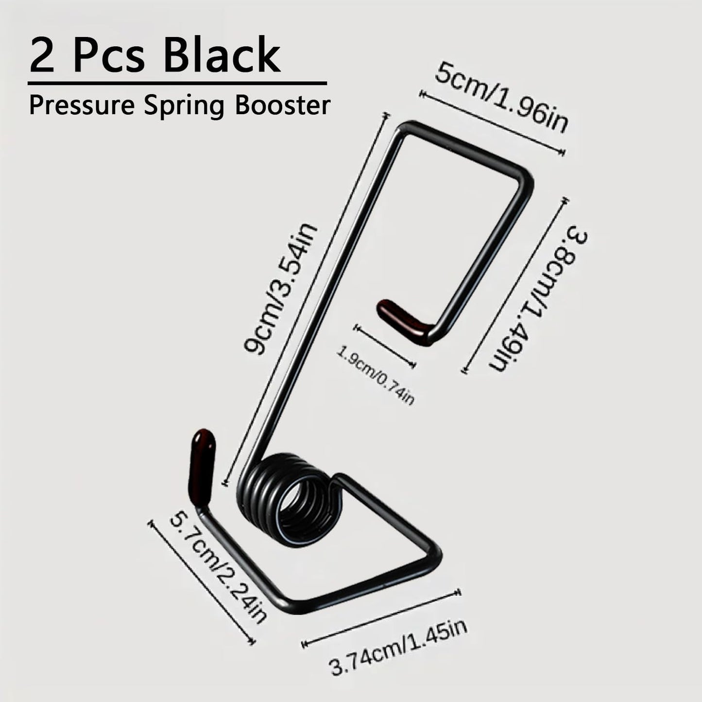2Pcs Windshield Wiper Arm Pressure Spring Booster, Wiper Arm Pressure Spring Set, Enhance Wiper Performance, Easy Install, Improved Visibility in Rain/Snow - Suitable for All Vehicles