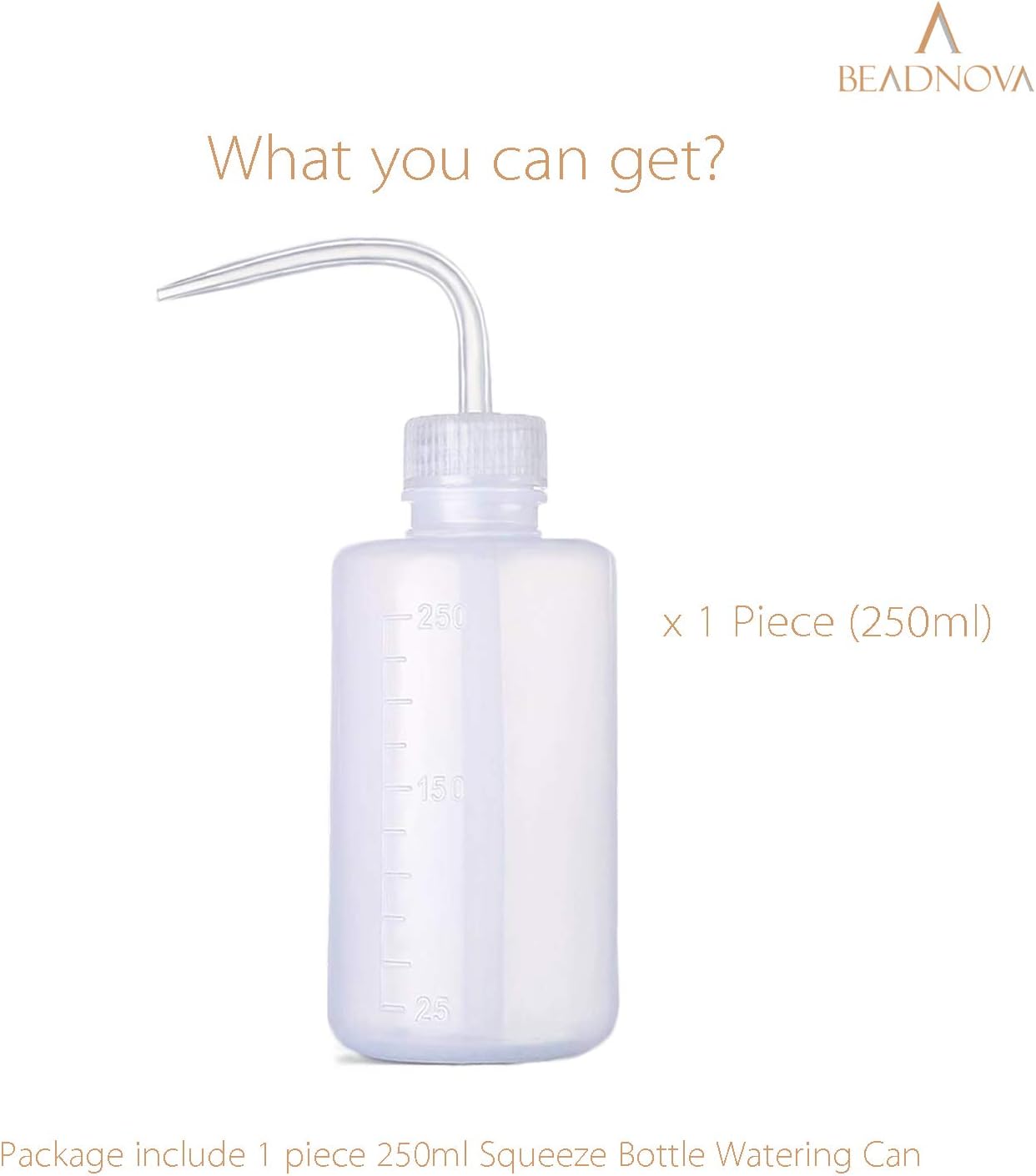 Squeeze Bottle Plant Watering Bottle 250ml 8oz Small Wash Bottle Squeeze Plastic Small Watering Can for Indoor Plants Succulent Watering Can (1pc)