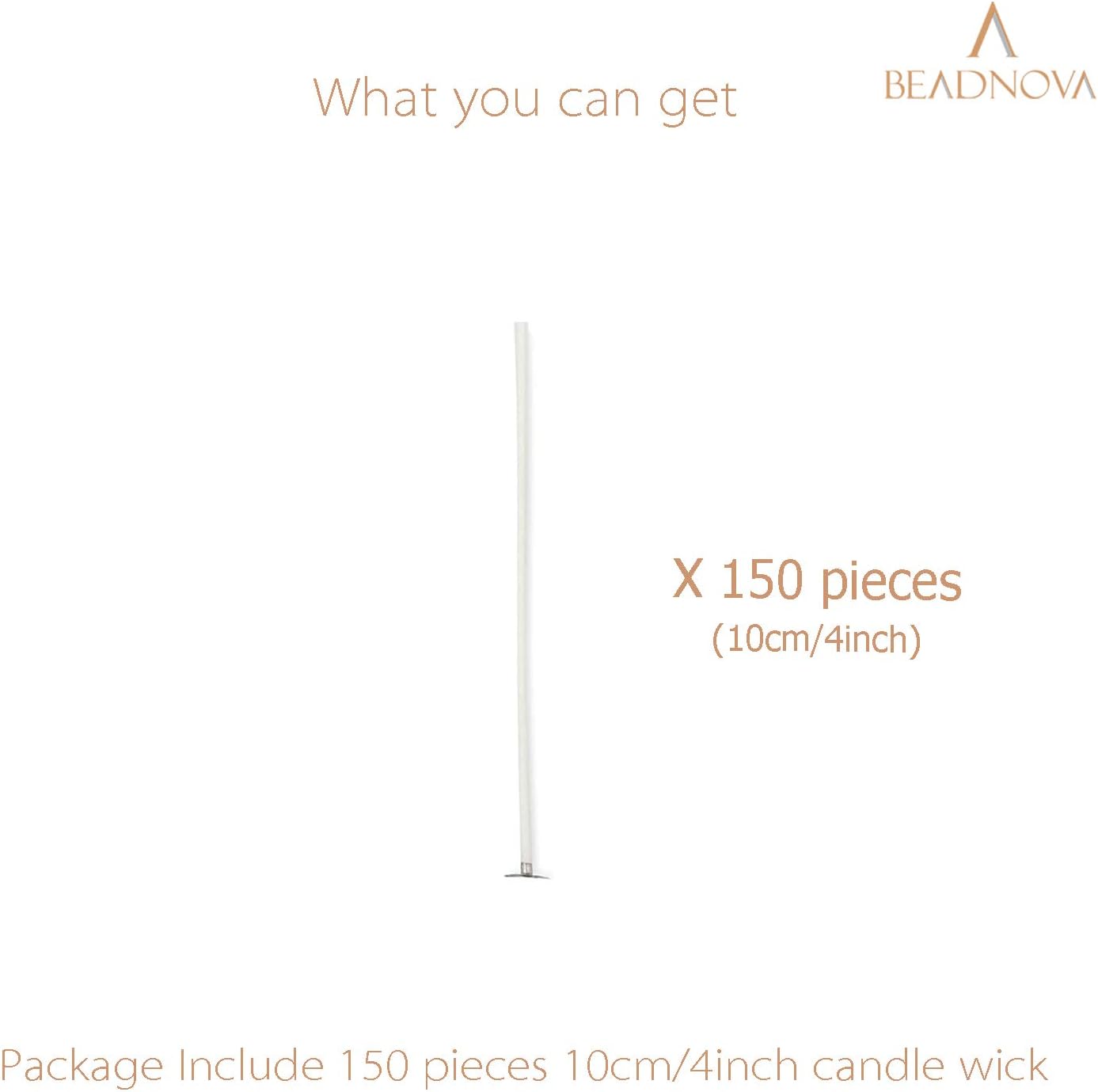 Candle Cotton Wicks 4 Inch 150pcs Short Candle Making Wicks for Making DIY