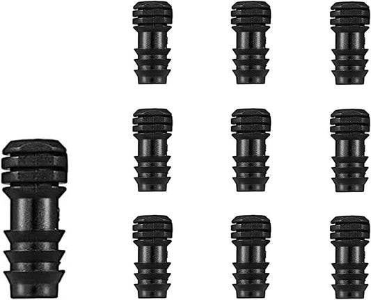 Drip Irrigation Parts 10 Pcs 1/2 Inch Barbed End Plugs Goof Plugs Fittings Drip Line Connectors for 1/2 Inch Irrigation Tubing Garden Watering System (10pcs)