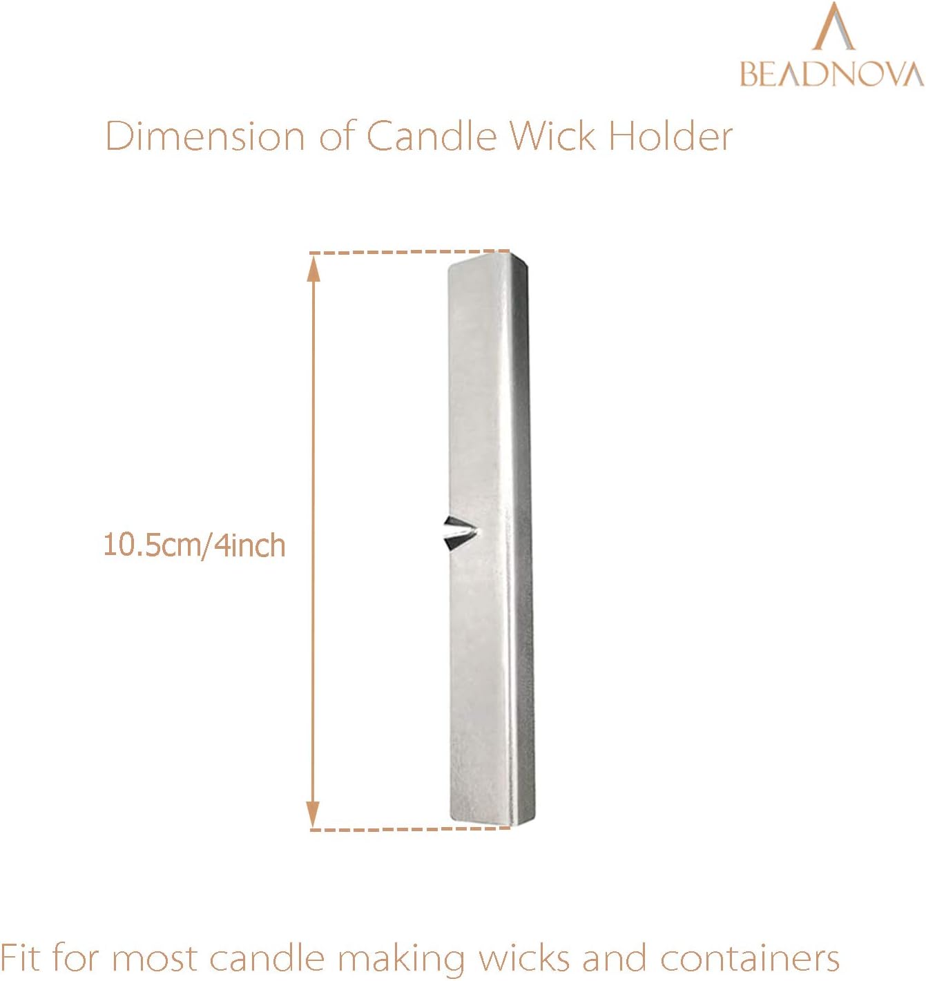 Candle Wick Holders Metal Wick Bar Centering Device Centering Tool Holder for Candle Making (10 Pcs)