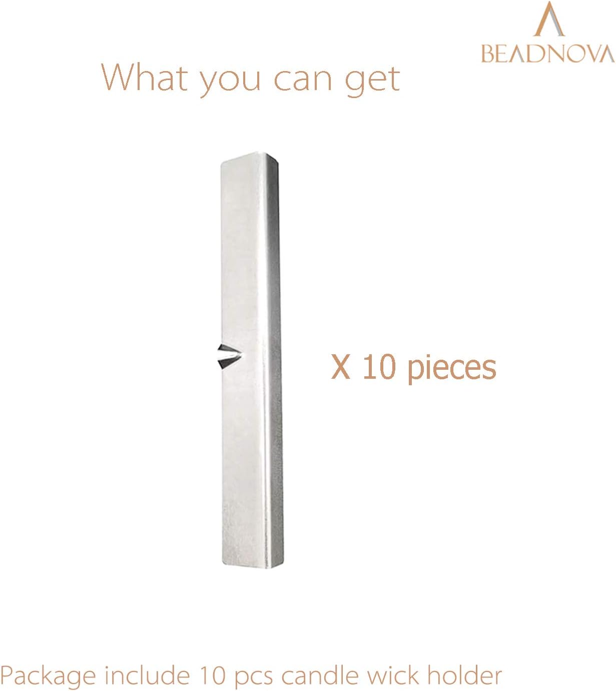 Candle Wick Holders Metal Wick Bar Centering Device Centering Tool Holder for Candle Making (10 Pcs)