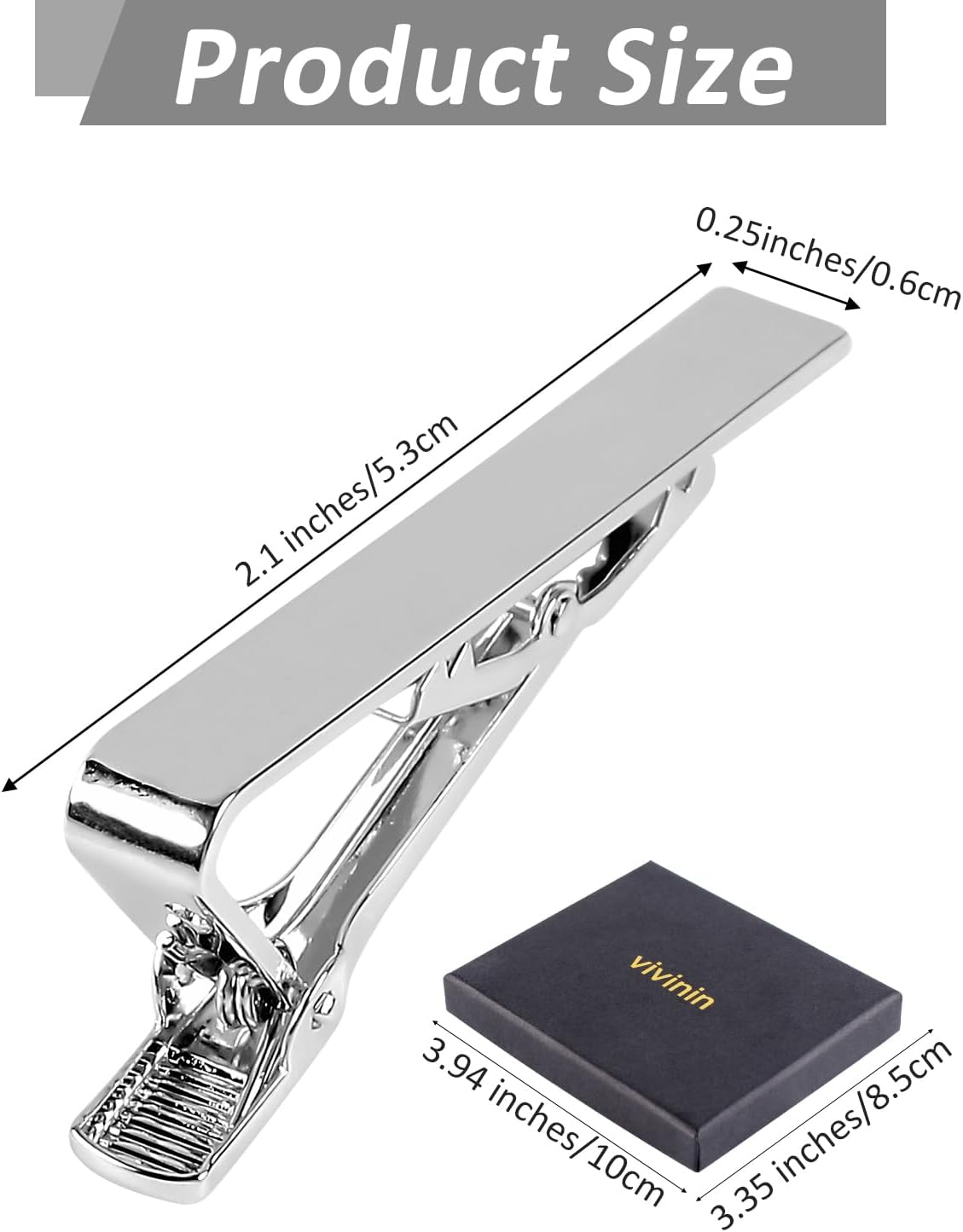 5P Tie Clips For Men, 5 Different Color Tie Bar, Stainless Steel Tie Clip For Biness, Wedding, Anniversary, Father's Day Gifts and Daily Life