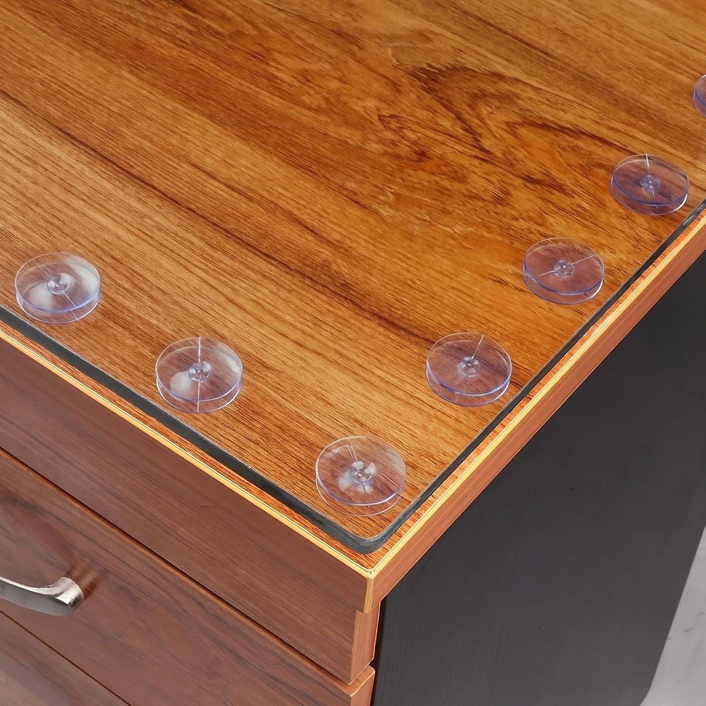 24PCS 20mm Double Sided Suction Cups, Clear Silicone Bumpers Small Suction Cups, Clear Plastic Sucker Pads/Silicone Bumpers Desk Glass Suction Cups for Furniture and Mirrors ﻿