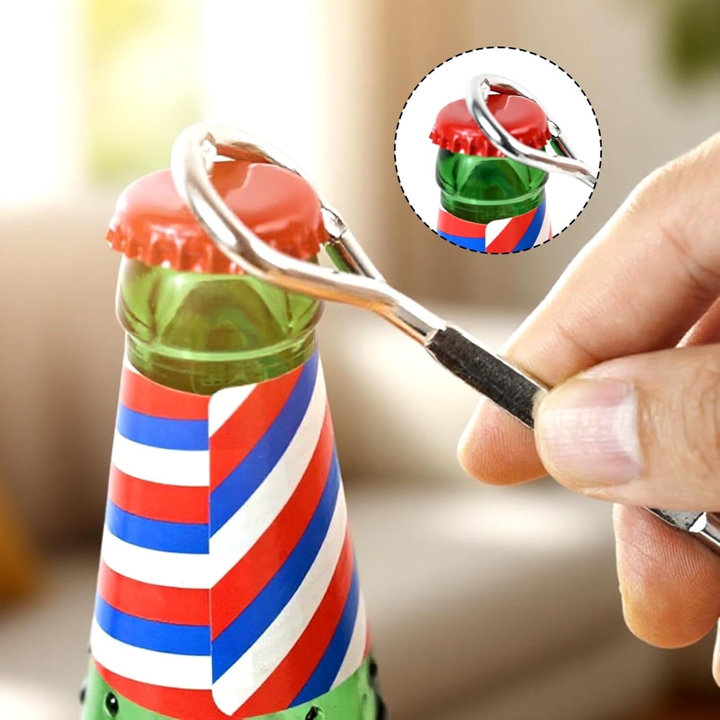 6 PCS Bottle Opener,Stainless Steel Paint Can Openers Metal Paint Can Openers for Oil Barrels,Paint Barrels,Beer