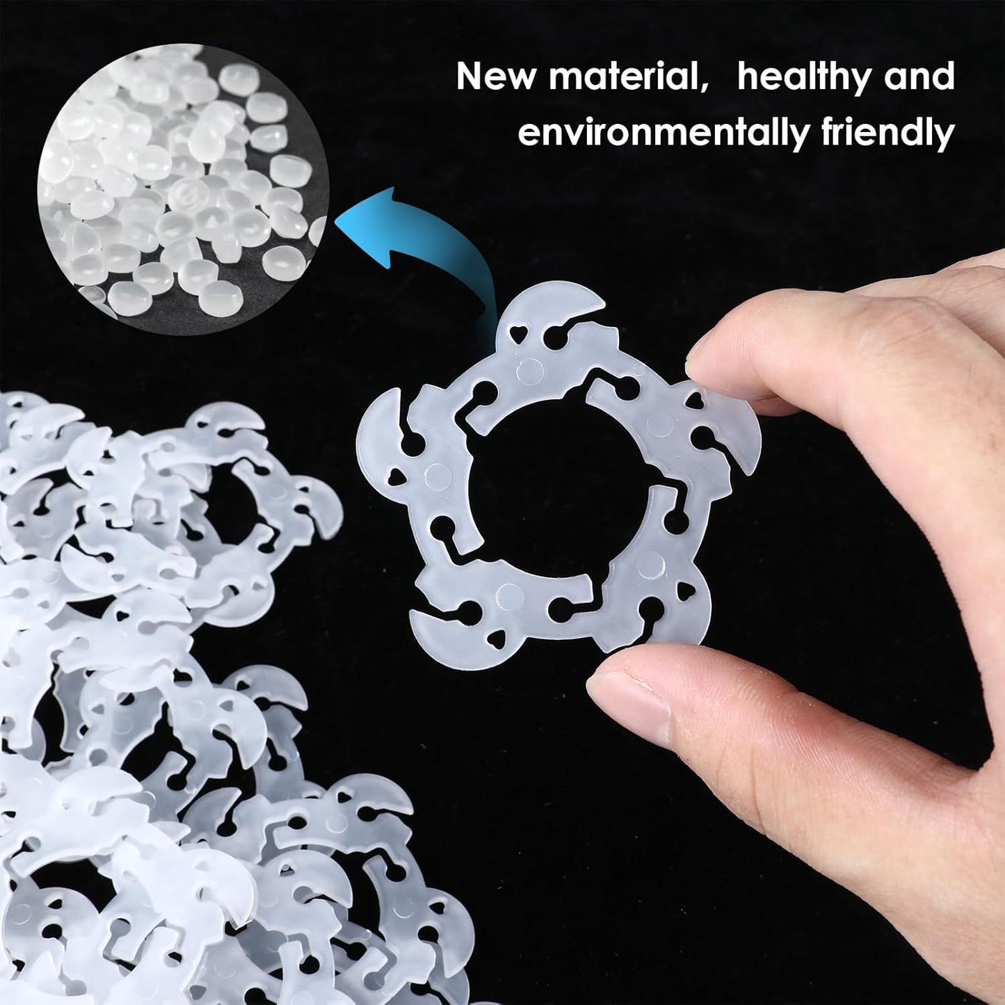 50 Pcs Reusable Balloon Arch Clips, Plastic Balloon Arch Connectors, Garland Holders for Decorating Connector, Balloons Stand Clips for Birthday Wedding (Diameter 2.2 Inch)